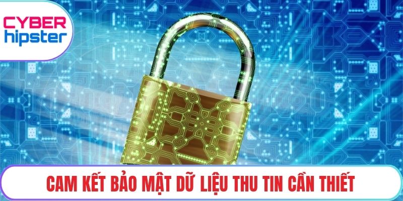 Cam kết bảo mật dữ liệu thu tin cần thiết